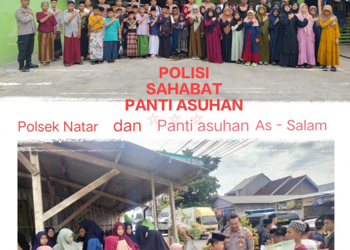 Polsek Natar Menjadi Pelopor Polisi Sahabat Panti Asuhan 