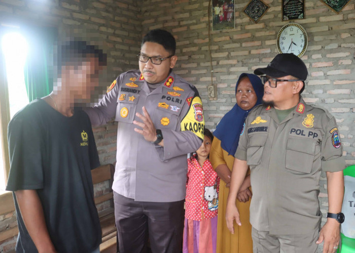 Kapolres Lampung Selatan Sambangi Pelaku Pencurian Pisang, Kedepankan Pendekatan Humanis