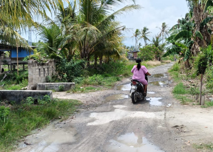 Miris..!, Bertahun-tahun Rusak, Jalan Penghubung Antar Desa Hanya di Tinjau 