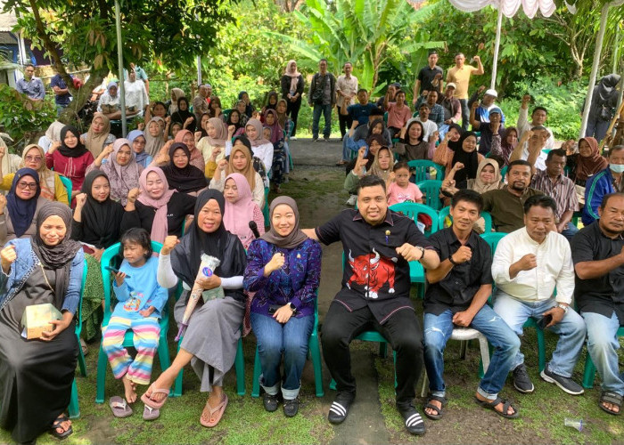 Reses di Lampung Selatan, Lesty Tampung Beragam Curhatan Masyarakat Gang Patriot