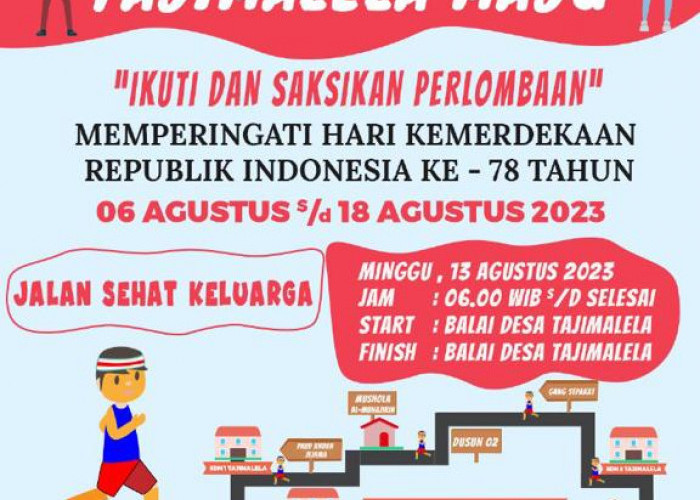 Desa Tajimalela Bakal Adakan Jalan Sehat Keluarga