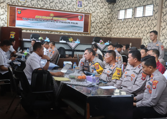 4 Polres jalani Audit kinerja dipusatkan di Polres Lampung Selatan