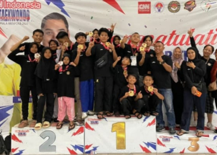 Ikuti Turnamen Taekwondo Kejurnas Menpora CNN, Club Sumja Polsek Natar Pulang Bawa 9 Mendali Emas