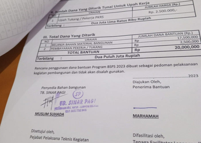 Soal Bedah Rumah Ngutang di Lampung Selatan, Pemilik Toko : Pernah Sampai 4 Bulan Belum Bayar