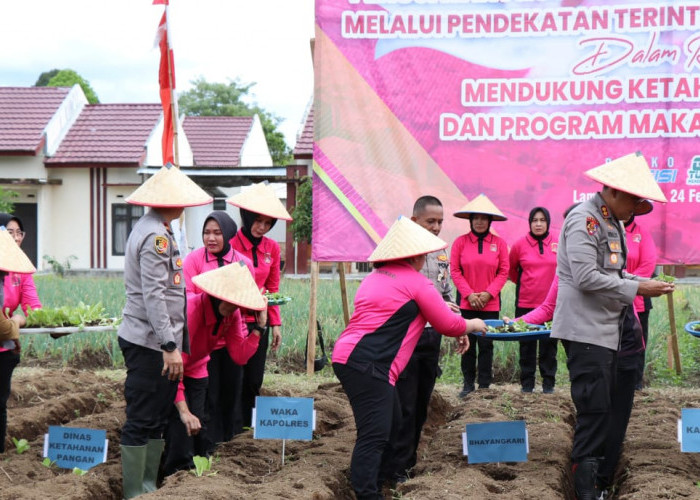 Polres Lampung Barat Laksanakan Launching Penguatan Program Pekarangan Lestari