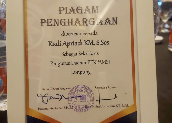 Rudi Apriadi Raih Prestasi di Akhir Masa Bakti