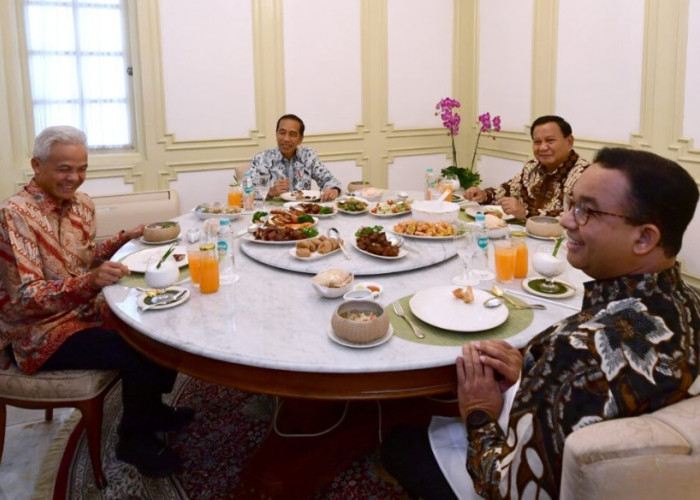 Usai Makan Siang Dengan Presiden Jokowi, Tiga Calon Presiden Sampaikan Ini!