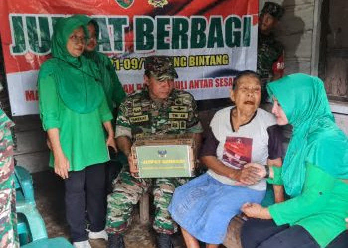 Alhamdulillah, Warga Tanjungbintang Merasa Terbantu Setelah Terima Bantuan Sembako Dari Koramil