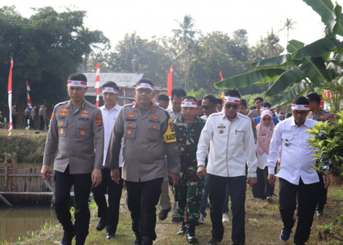 Hari bhayangkara ke 78, Polda Lampung Baksos dan Bansos di Kecamatan Jati Agung Lamsel
