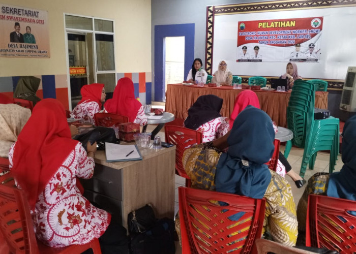 Melalui Pelatihan e-HDW Bersama Seluruh Kader di Kecamatan Komitmen Tuntaskan Kasus Stunting di Desa
