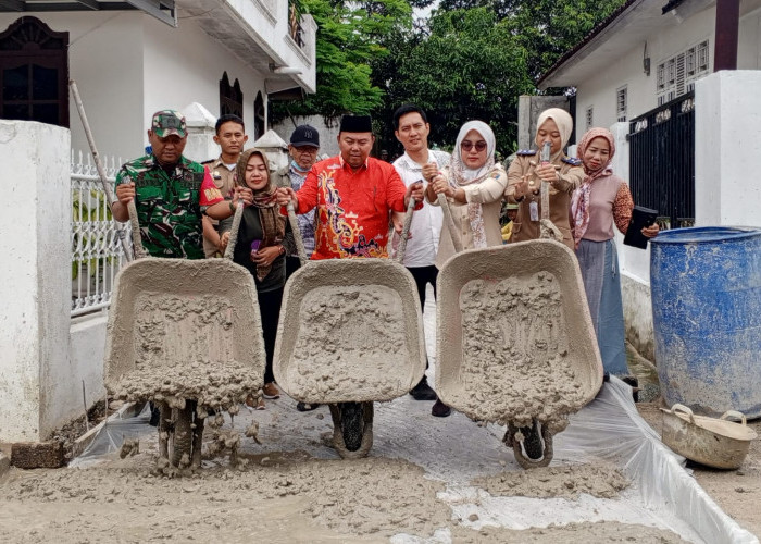 Gelontorkan Anggaran Rp114, 553, 000 Desa Branti Raya Bangun Jalan Sepanjang 260 Meter