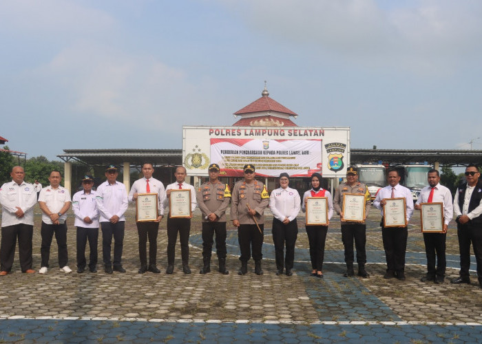 Polres Lampung Selatan Terima Dua Penghargaan, Satunya Soal Pengungkapan Kasus Cabul