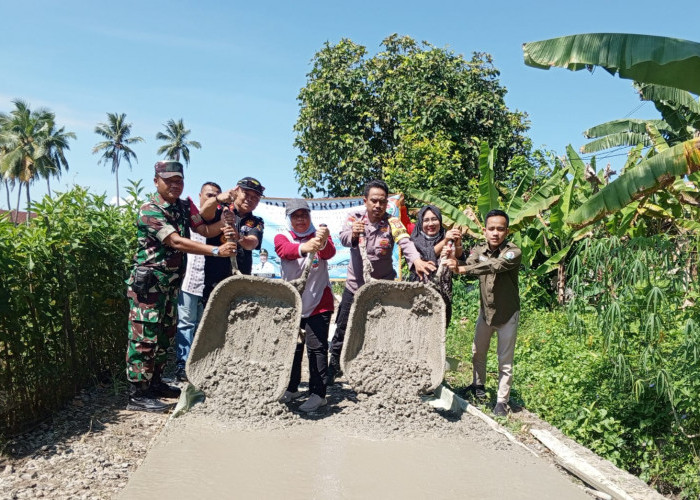 Desa Candimas Gelontorkan Anggaran DD Rp42, 629, 000 Bangun Jalan Sepanjang 100 Meter 