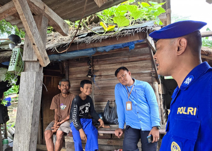 Sat Polairud Polres Lampung Selatan Sambangi Warga Pesisir Bakauheni, Berikan Tali Asih dan Sembako