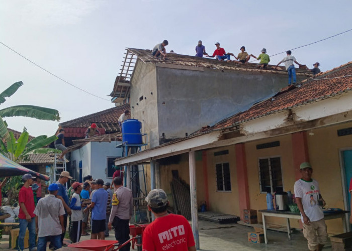 Warga Desa Negara Ratu, Swadaya Bangun Masjid 