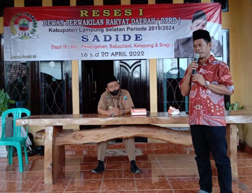 Gelar Reses, Sadide Tampung Aspirasi Masyarakat Bakauheni