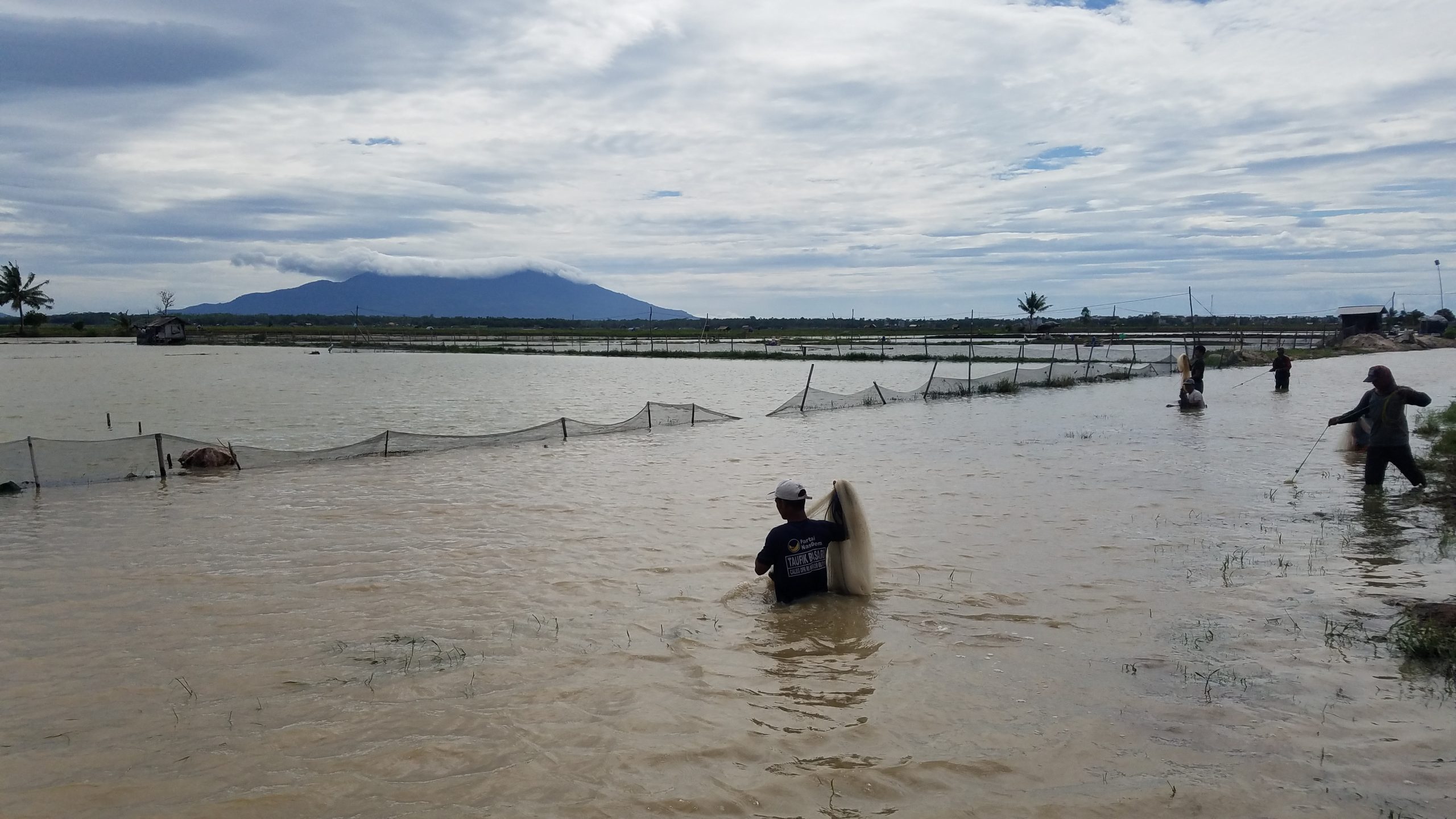 Luapan Way Sekampung Menjamah Tambak