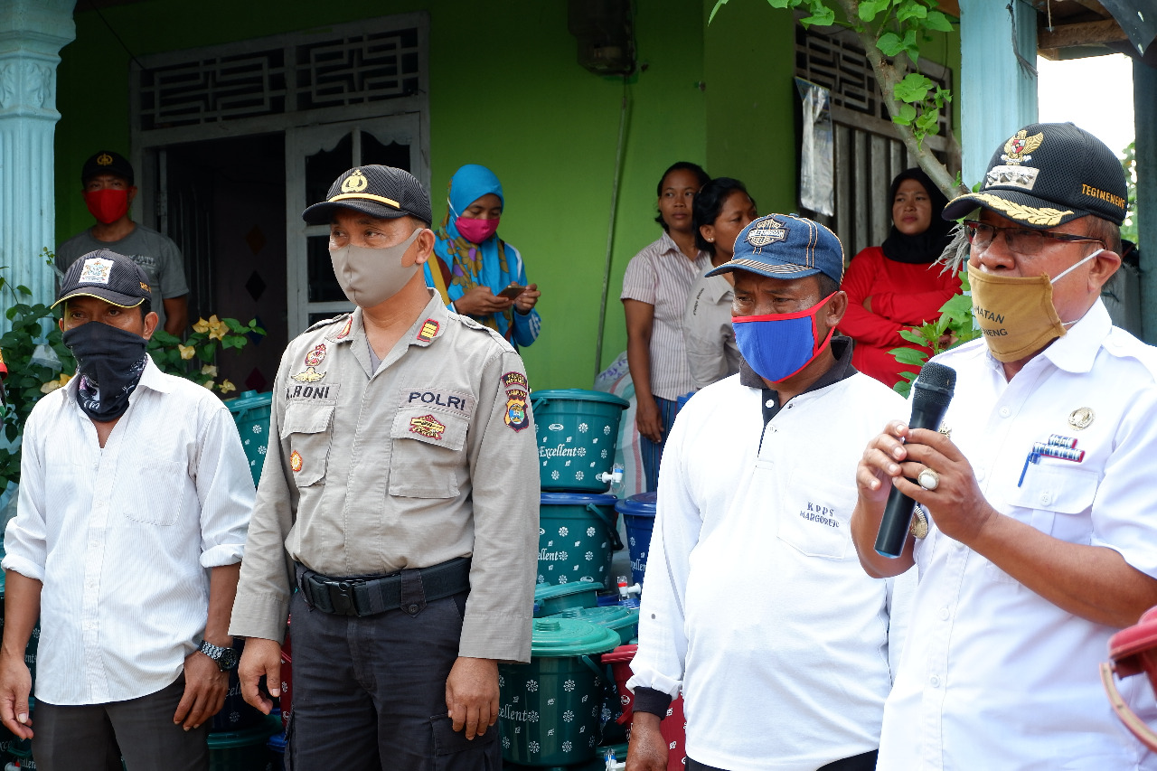 Polsek Tegineneng Himbau Warga Hindari Kerumanan Massa