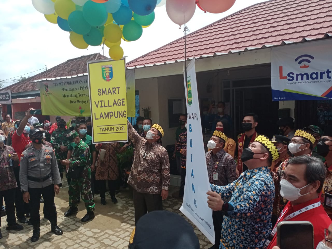 Pemprov Lampung Launching Smart Village Desa Hanura