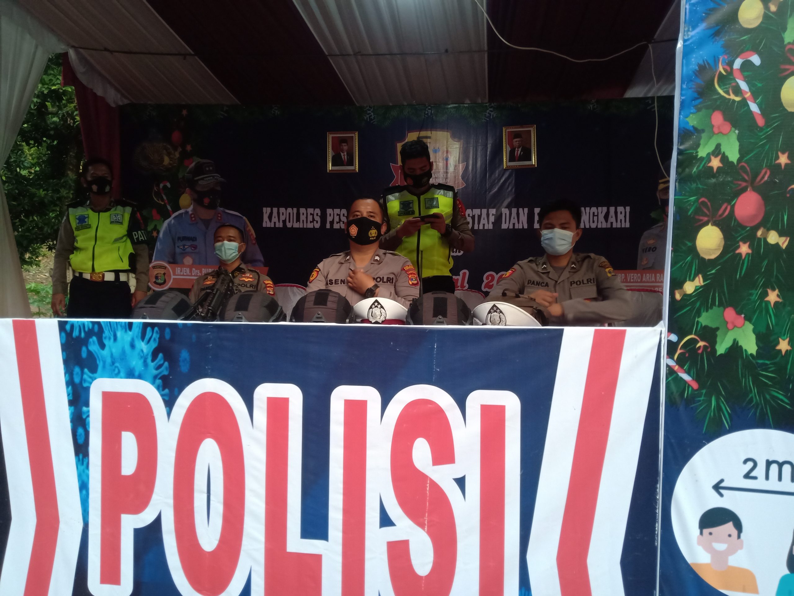 Polres Pesawaran Siapkan 4 Pospam Natal dan Tahun Baru