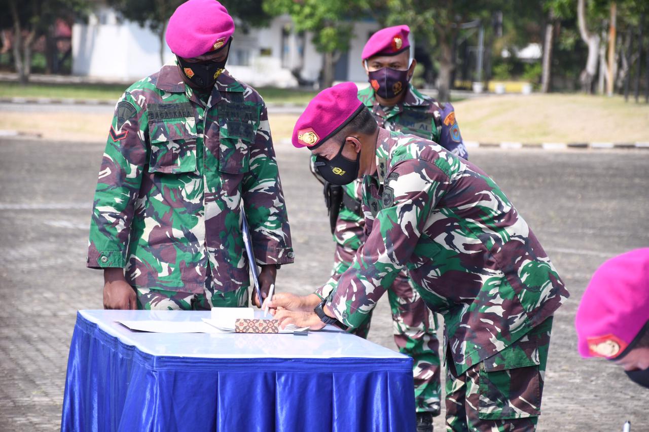 Brigif 4 Marinir/BS Canangkan Pembangunan Wilayah Zona Integritas