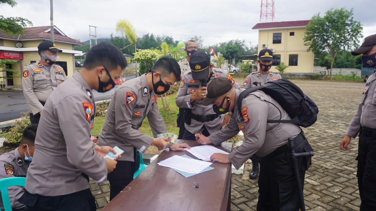 Polres Pesawaran Terima Personel BKO Pilkada