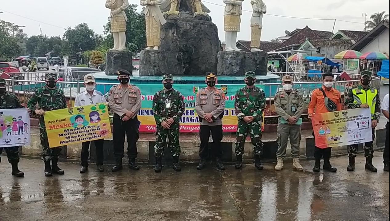 Danrem 043/Garuda Hitam Tinjau Penerapan Prokes di Pesawaran