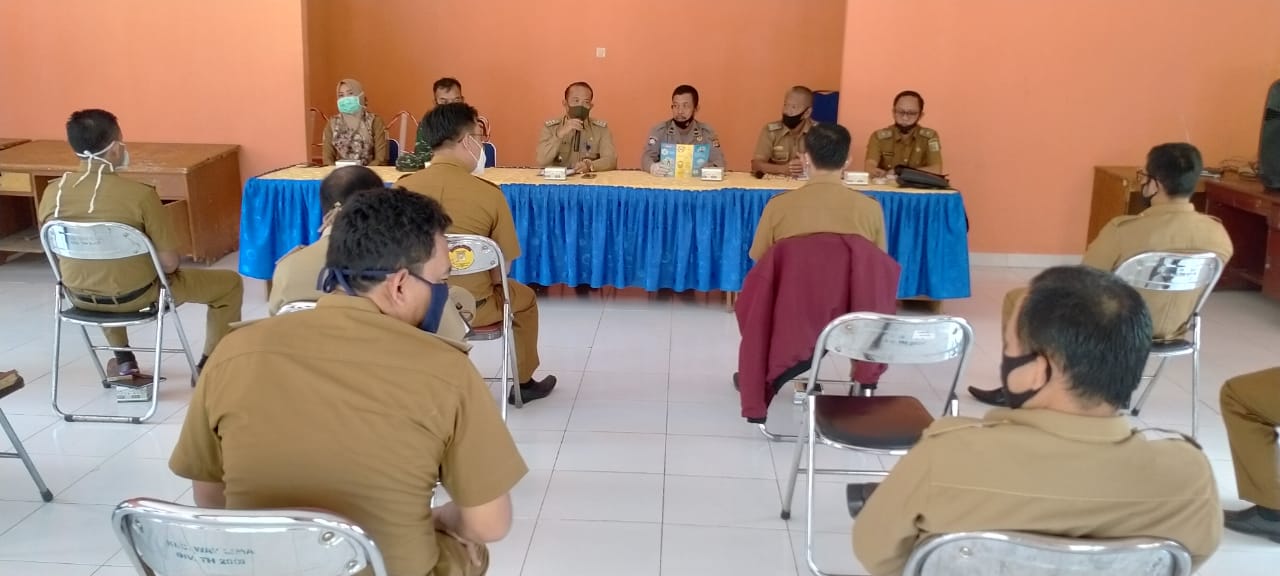 Pemerintah Kecamatan Way Lima Lakukan Koordinasi Penerapan New Normal