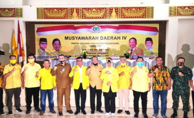 Yusak Kembali Pimpin Golkar Pesawaran