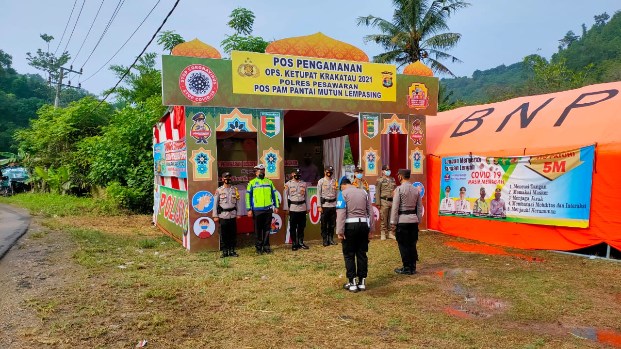 Polres Pesawaran Lakukan Pengamanan di 8 Titik