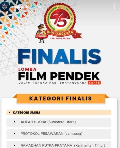 Pesawaran Raih Juara II Lomba Film Pendek Tingkat Nasional