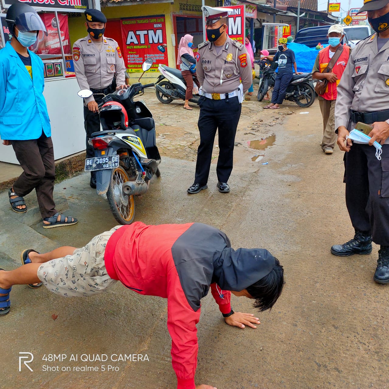 Operasi Yustisi Kecamatan Gedongtataan Sasar Pasar