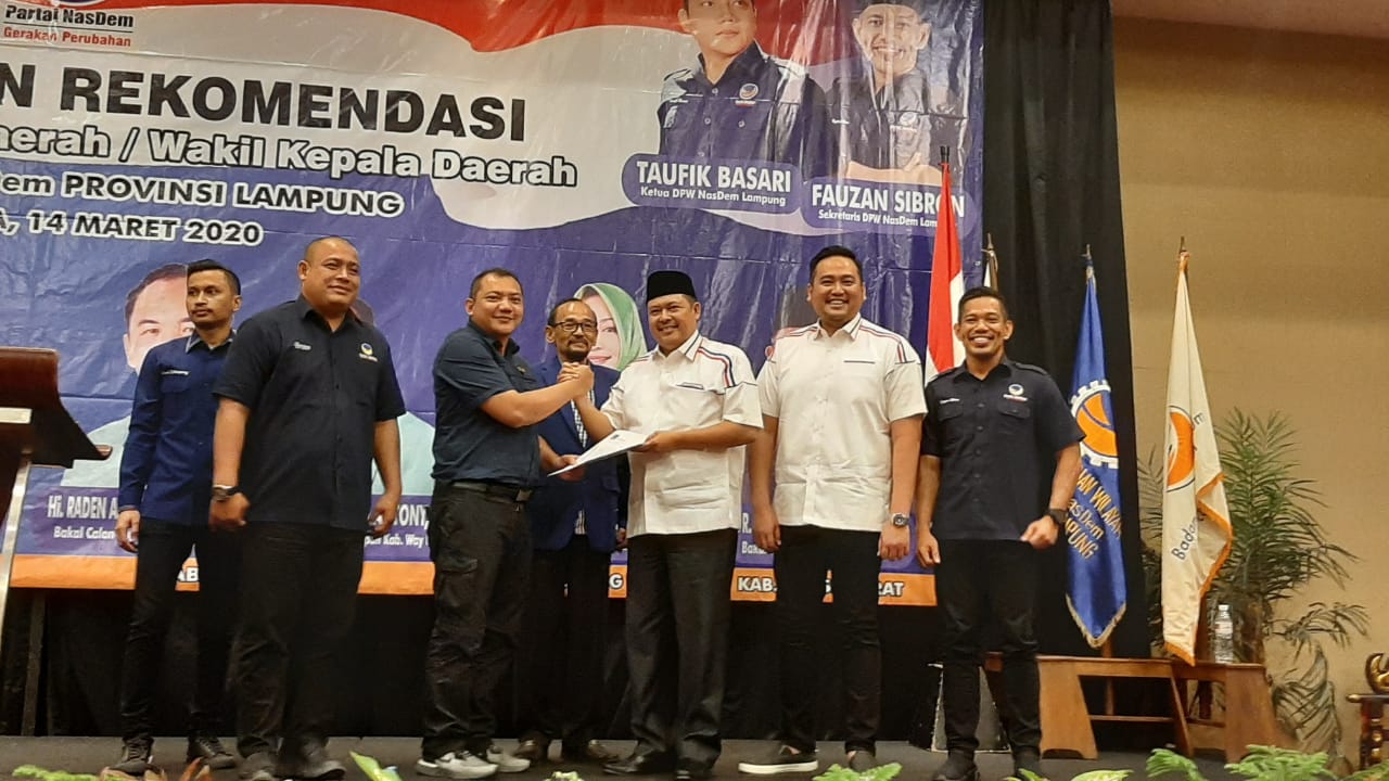 Nasdem Keluarkan Rekom Untuk M.Nasir dan Naldi Rinara