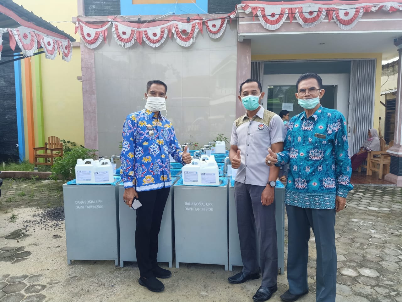 UPK DAPM Bantu 22 Wastafel dan 210 Liter Disinfektan