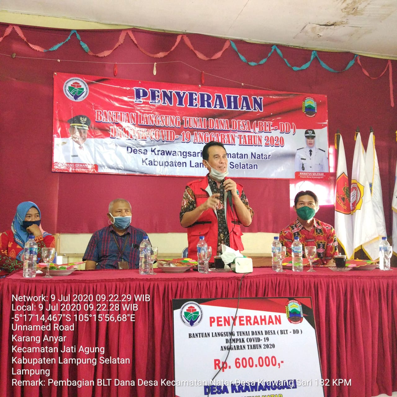 Desa Krawangsari Salurkan BLT ke 182 KK