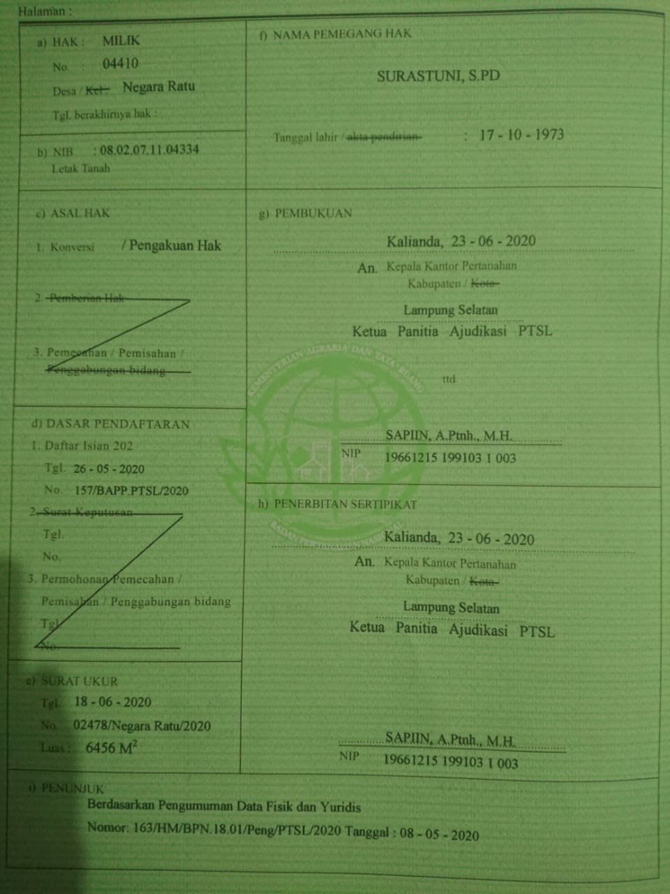 Belasan Juta Daftar Regular, Sartipikat Malah Terbit Lewat PTSL