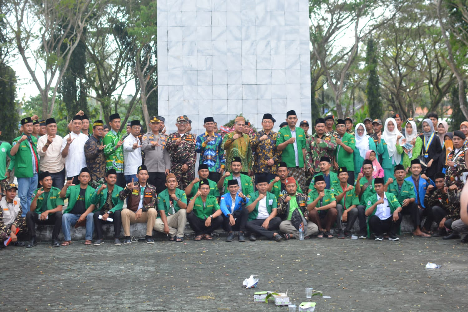 GP Ansor Istigosah Bareng Tokoh NU dan Muhammadiyah di Makam Pahlawan Kalianda