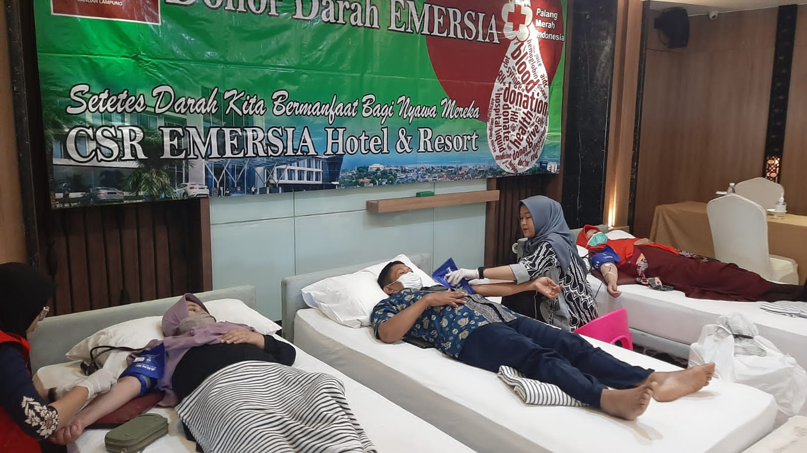 Donor Darah Emersia Hotel and Resort Lampung