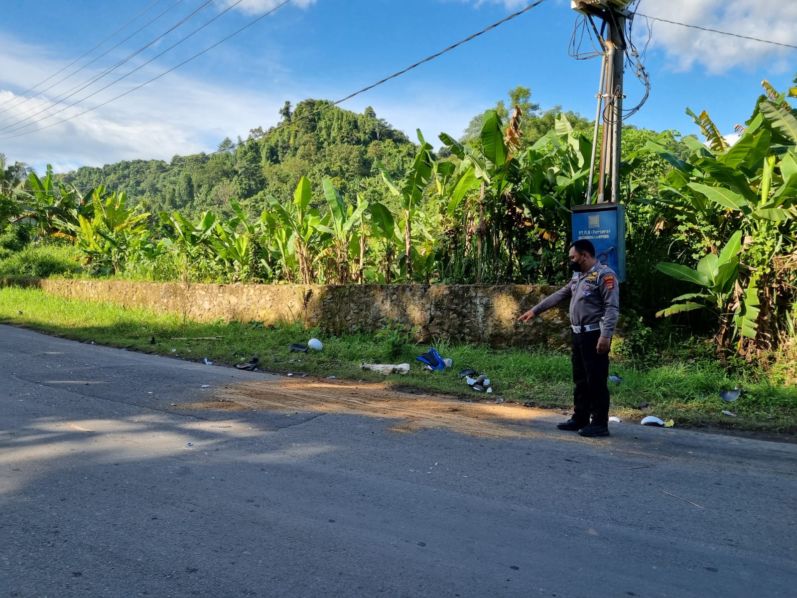 Lakalantas Truk vs Motor Satu Korban Meninggal Dunia