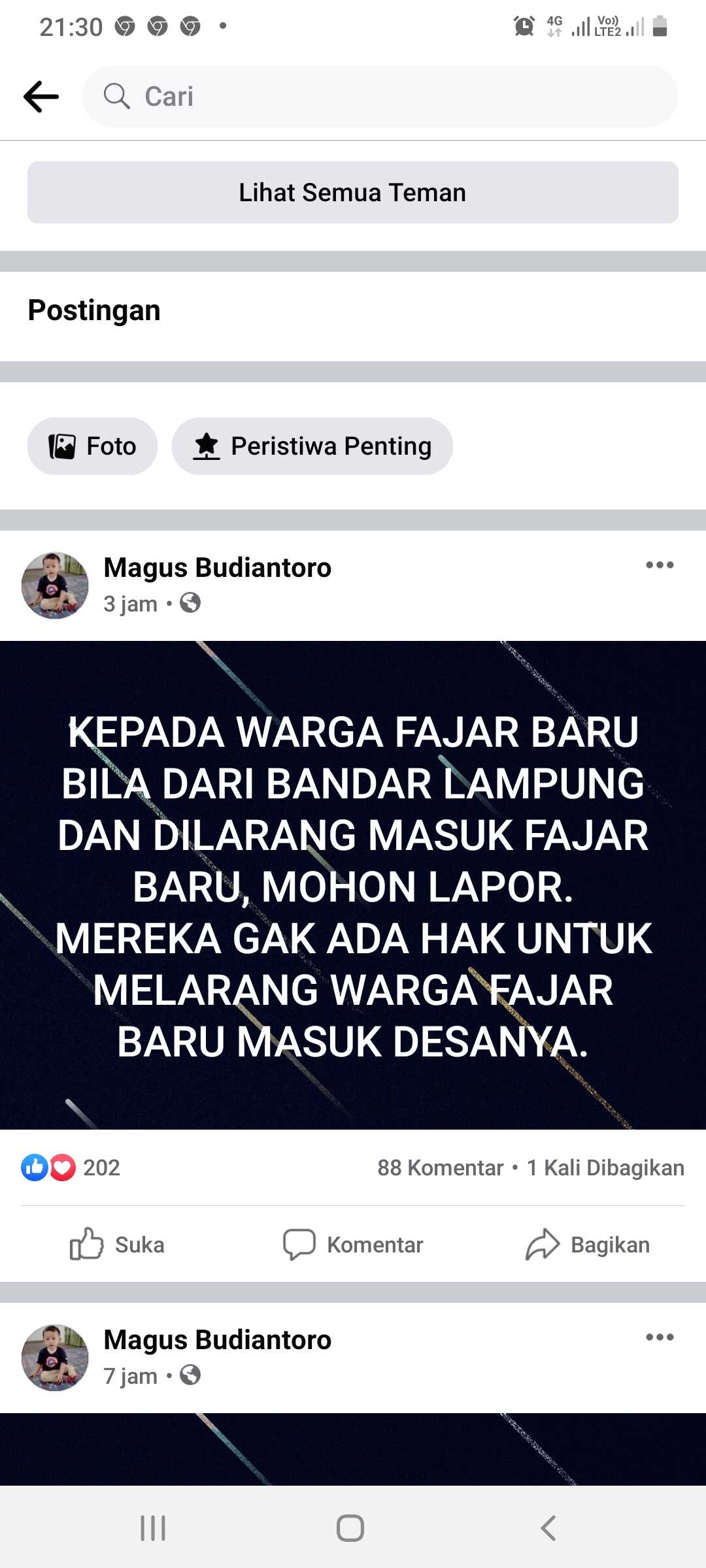 Dilarang Masuk Desa Sendiri, Kades Minta Warga Lapor