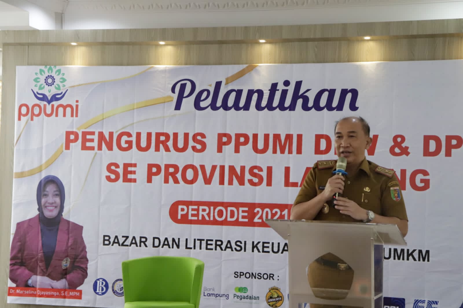 Kepala Bappeda Mewakili Gubernur Lampung Hadiri Pelantikan Pengurus DPD dan DPC PPUMI Lampung