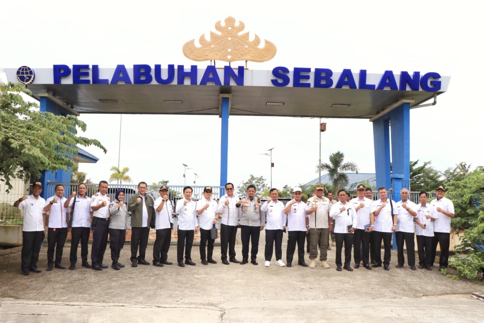 Kepala Organisasi Perangkat Daerah  Pemprov Lampung Meninjau  Pelabuhan Pengumpan Sebalang,