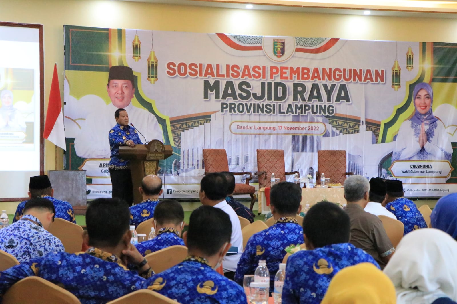 Gubernur Arinal Djunaidi Lakukan Sosialisasi Pembangunan Masjid Raya Provinsi Lampung