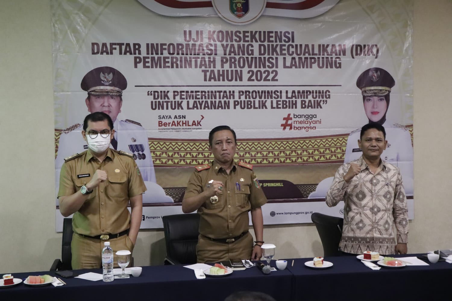 Kadis Kominfotik Provinsi Lampung, Membuka Kegiatan Uji Konsekuensi