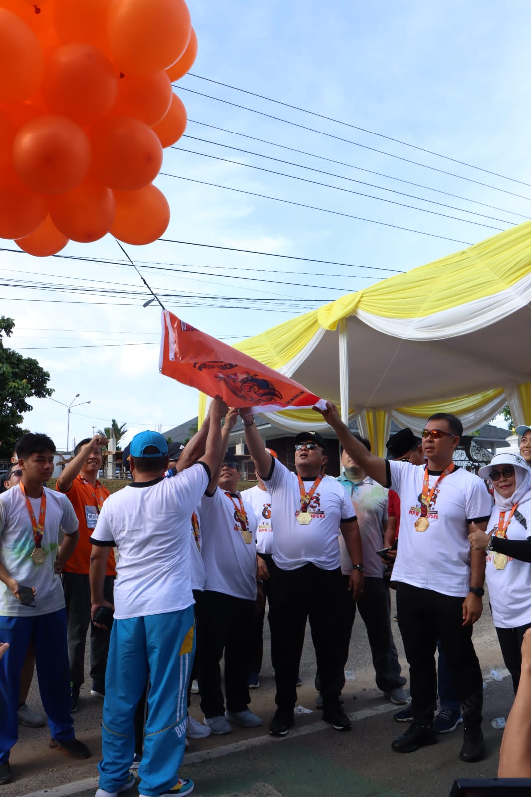 Arinal Hadiri Pemuda Pancasila Colour Run 2022 Peringatan HUT Pemuda Pancasila ke-63